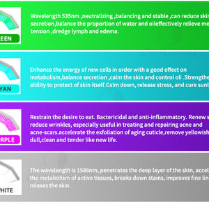 New 6 In 1 Facial Skin Whitening Rejuvenation Tightening Care 7 Colors Pdt Led Photon Light Therapy Machine for sale