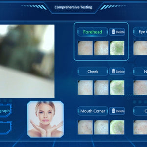 7 in 1 water peel microdermabrasion hydrodermabrasion facial machine with skin analyzer