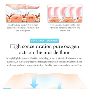 Ultrasound cold hammer Oxygen inject face skin rejuvenation water oxygen facial cleaning beauty machine