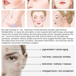 Newest Clinic approved skin rejuvenation red light therapy 7 colors LED PDT facial care PDT Led Light Therapy machine