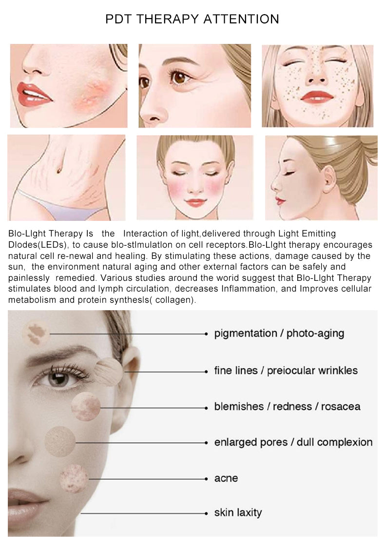 Newest Clinic approved skin rejuvenation red light therapy 7 colors LED PDT facial care PDT Led Light Therapy machine