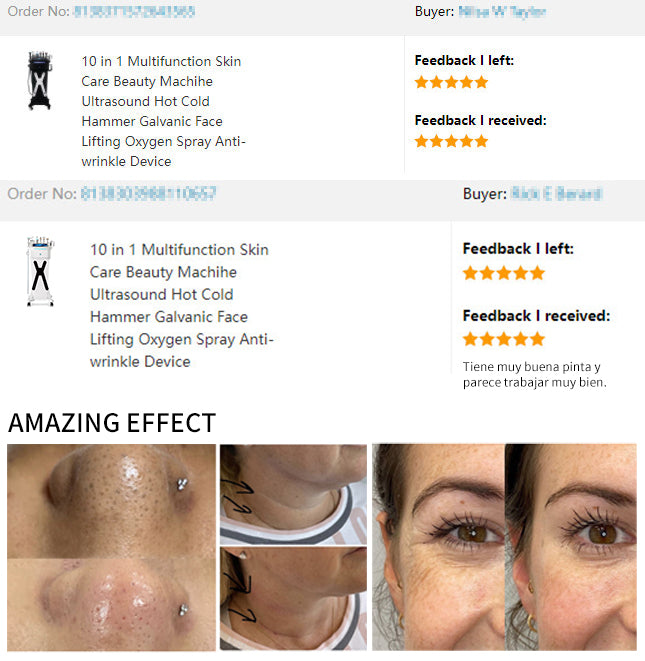 Hydro Dermabrasion Machine High Frequency Ultrasonic Galvanic Facial Scrub Machine