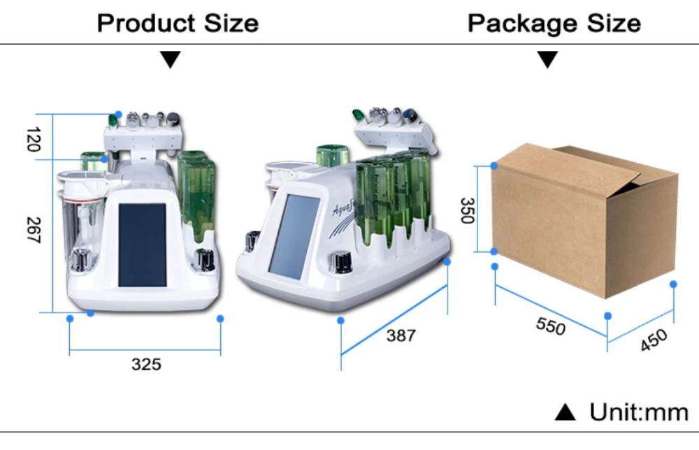 Oxygen Jet Facial Water Aqua Peeling Skin Peel Micro dermabrasion Machine