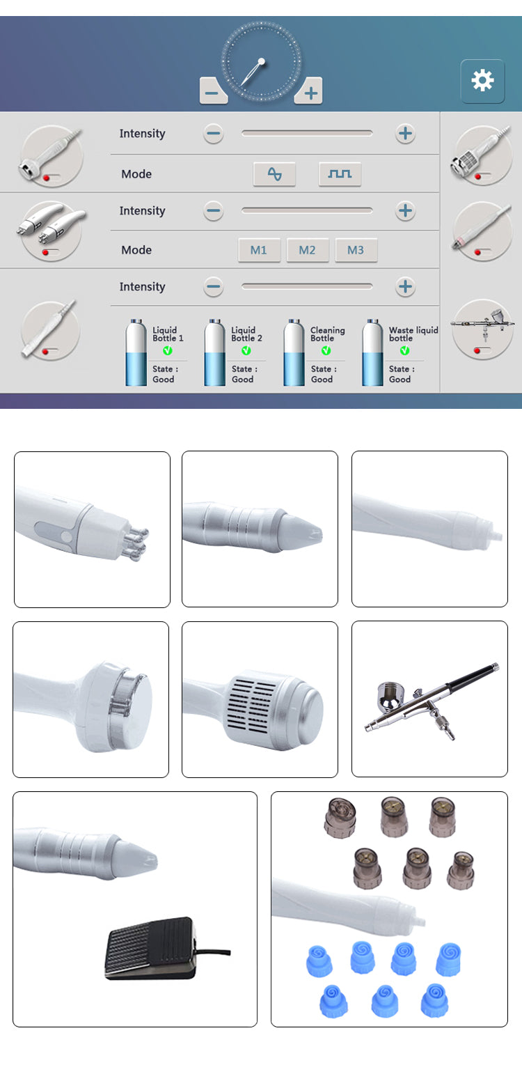 6 in 1 Aqua Facial Cleaning Hydro micro dermabrasion professional machine
