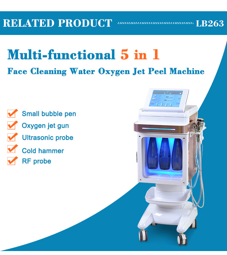 6 in 1 Aqua Facial Cleaning Hydro micro dermabrasion professional machine