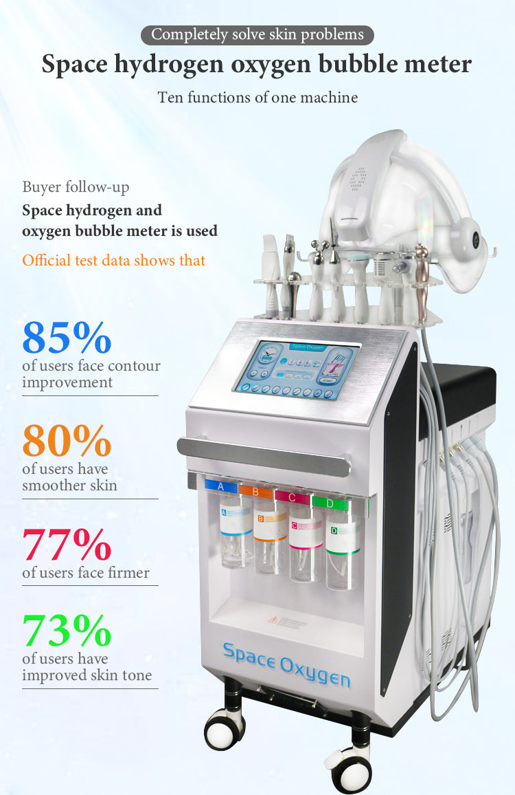 Ultrasound cold hammer Oxygen inject face skin rejuvenation water oxygen facial cleaning beauty machine