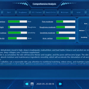 7 in 1 water peel microdermabrasion hydrodermabrasion facial machine with skin analyzer