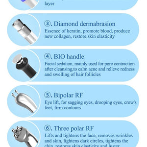 10 in 1 Skin Peeling Facial Care Machine Face Lift Skin Tightening Treatment Machine