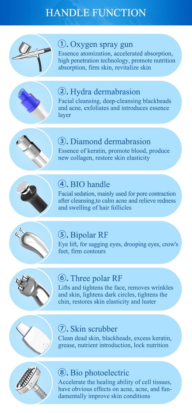 10 in 1 Skin Peeling Facial Care Machine Face Lift Skin Tightening Treatment Machine