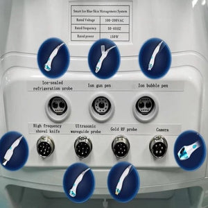 7 in 1 water peel microdermabrasion hydrodermabrasion facial machine with skin analyzer