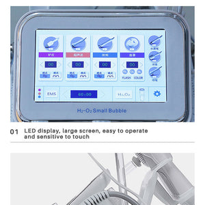 8 in 1 Hydrogen water Dermabrasion Oxgen jet Peel Diamond Oxygen facial machine