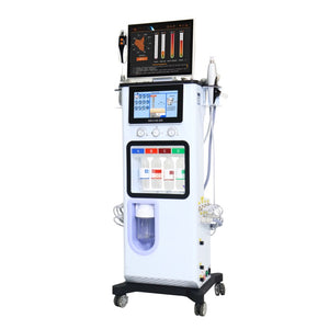 13 in 1 Oxygen Hydro Therapy Face Care Anti-aging Skin Rejuvenation Skin Analyzer Machine