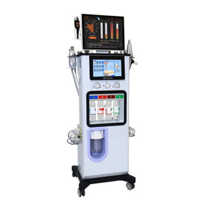 13 in 1 Oxygen Hydro Therapy Face Care Anti-aging Skin Rejuvenation Skin Analyzer Machine