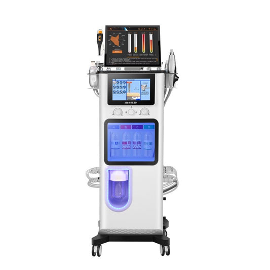 13 in 1 Oxygen Hydro Therapy Face Care Anti-aging Skin Rejuvenation Skin Analyzer Machine