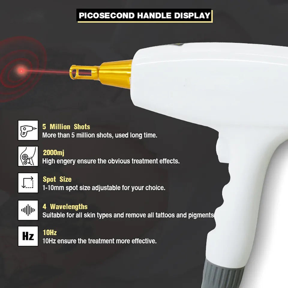 Multifunction 4 In 1 Diode Laser+DPL+Picosecond Laser Hair Removal Machine