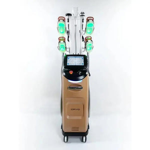 Vertical cryolipolysis  360 degree 5 handles orange color machine