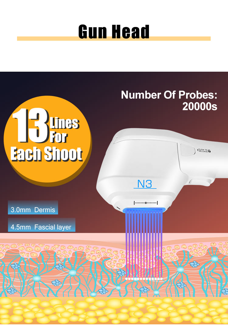 2 in 1 Hifu Face Lifting Painless Therapy Machine