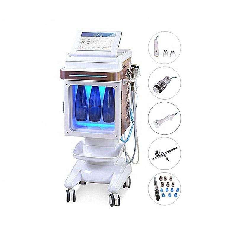 5 in 1 ultrasonic facial cleaning lifting RF Skin Tightening oxygen Dermabrasion device