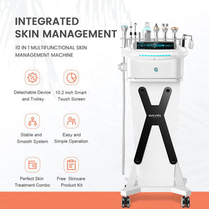Hydro Dermabrasion Machine High Frequency Ultrasonic Galvanic Facial Scrub Machine
