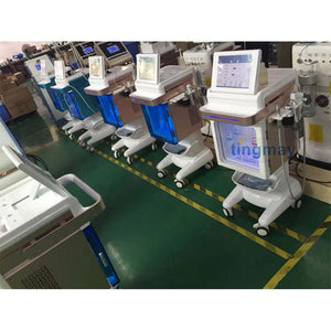 5 in 1 ultrasonic facial cleaning lifting RF Skin Tightening oxygen Dermabrasion device