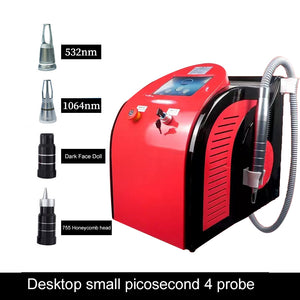 Red Picosecond Laser Tattoo Removal Device 1320nm 1064nm 532nm Carbon Peeling