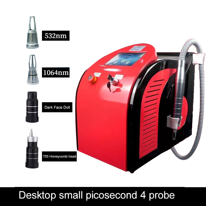 Red Picosecond Laser Tattoo Removal Device 1320nm 1064nm 532nm Carbon Peeling