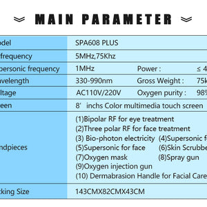 Hydro Dermabrasion Facial Machine Peel Diamond Peeling Machine
