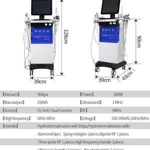 12 In 1 Alice Bubble Peptide Facial Peeling Hydro Skin Care Beauty Machine
