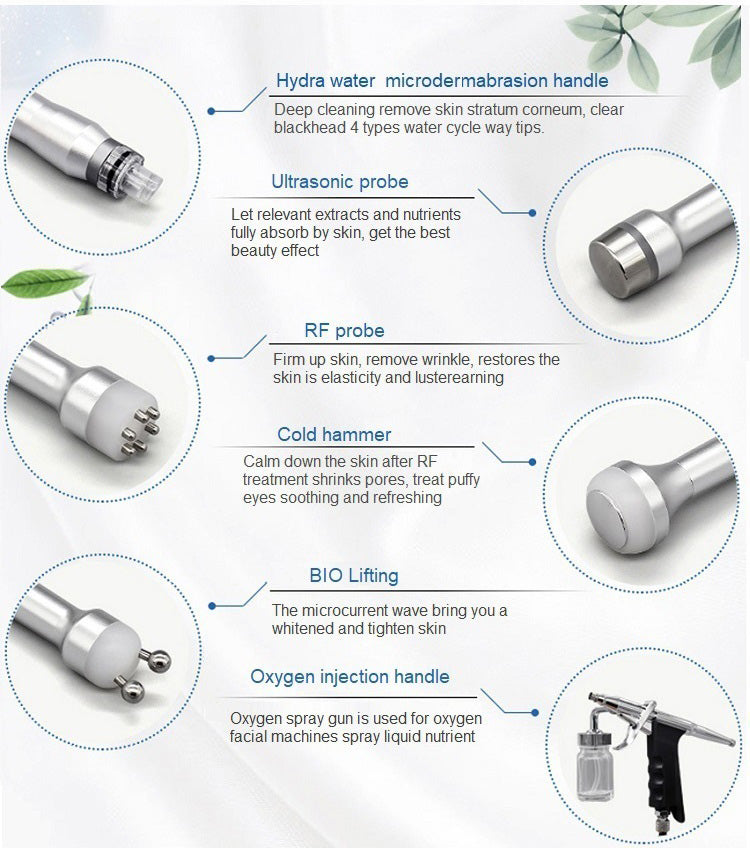 7 in 1 hydro facials Machine Small Bubbles with Mask