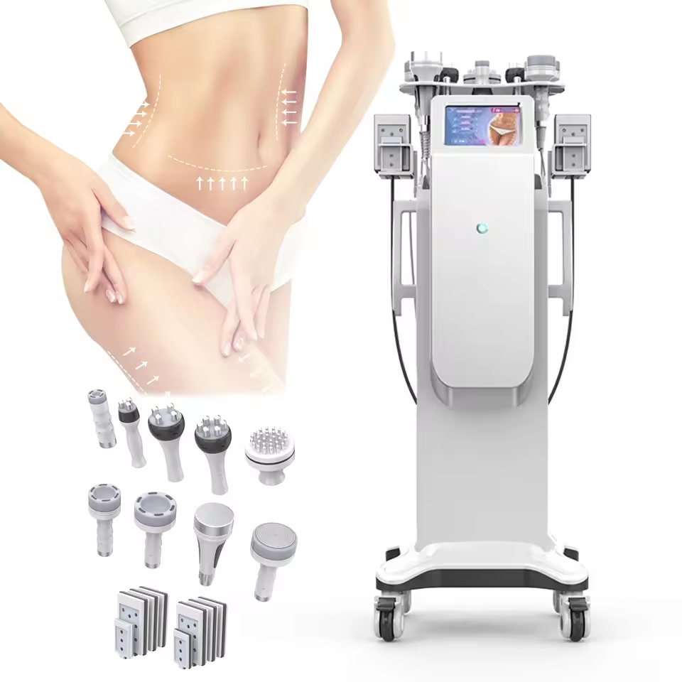 80K Cavitation Machine 10-1 Ultrasonic RF Body Shaping Lose Weight Multipolar Slimming Device