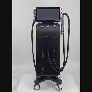 Triple wavelength 3 handles 808nm diode laser hair removal machine