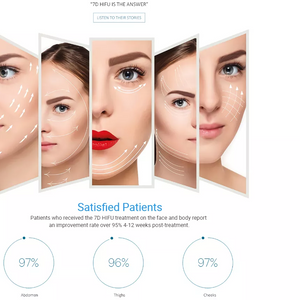 2 In 1 7D HIFU Facial Lifting Device With 10 Cartridges