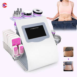 Multifunctional 9 in 1 40k Cavitation lipolaser pads  Weight loss Machine