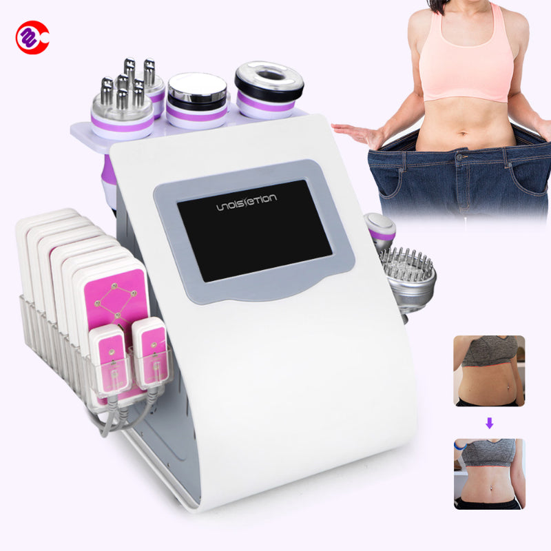 Multifunctional 9 in 1 40k Cavitation lipolaser pads  Weight loss Machine