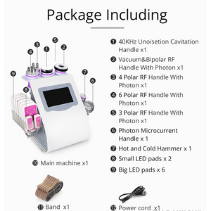 9 IN 1 Lipolaser Rf Ultrasonic 40K Vacuum Cavitation System Slimming Beauty Machine