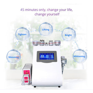9 IN 1 Lipolaser Rf Ultrasonic 40K Vacuum Cavitation System Slimming Beauty Machine