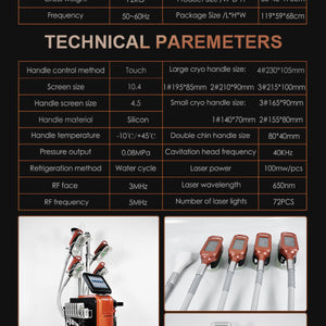 Professional Cryolipolysis Machine 5 Handles  360 Body Contouring Machine