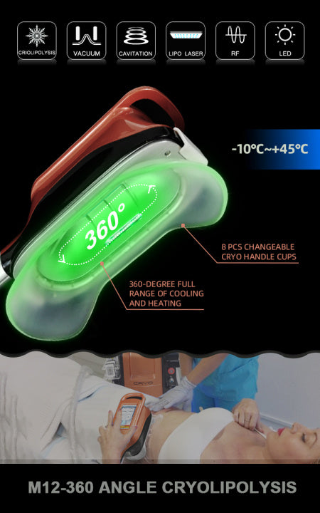 Professional Cryolipolysis Machine 5 Handles  360 Body Contouring Machine